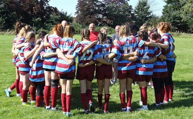Girls Huddle before Match Girls Huddle before Match