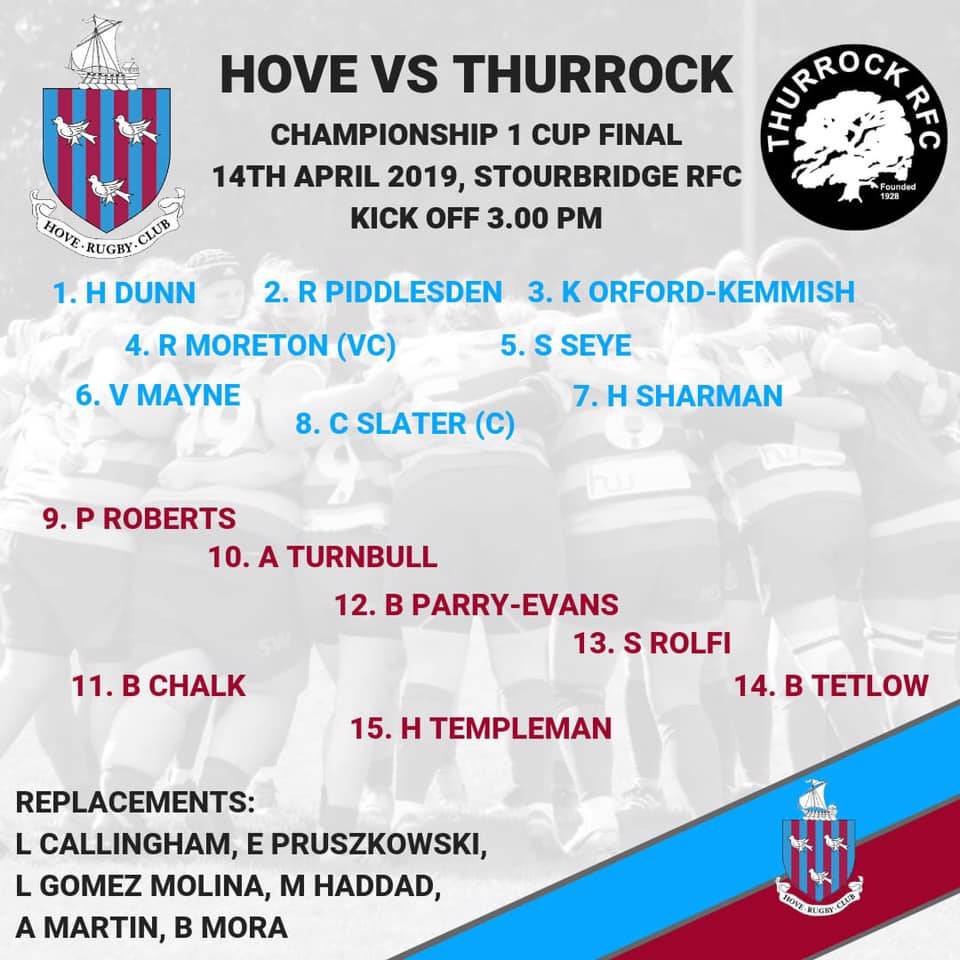 2018-2019 W1 v Thurrock Champ 1 Cup Final 2018-2019 W1 v Thurrock Champ 1 Cup Final